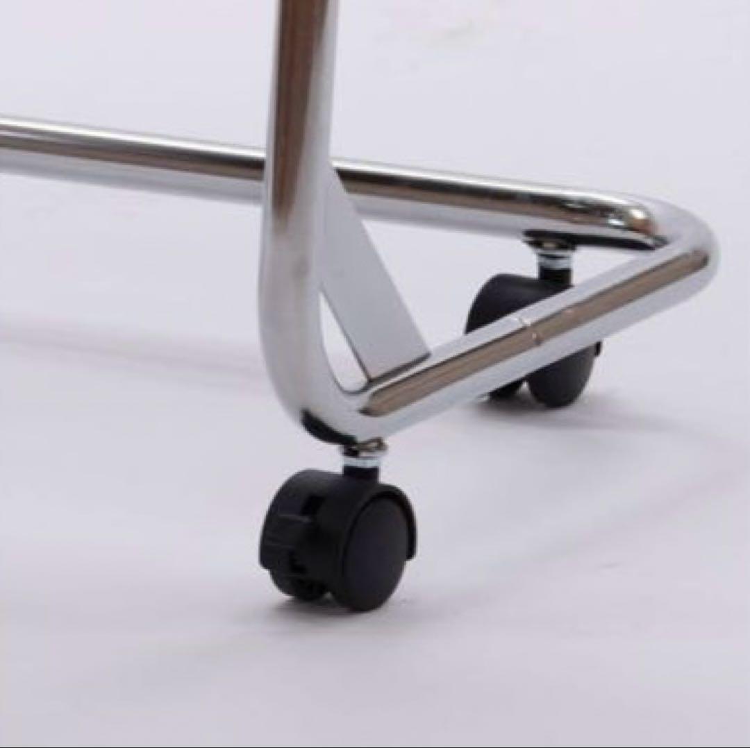 未使用品　パンチングメタル　マガジンラック　林製作所　キャスター付き　モダン