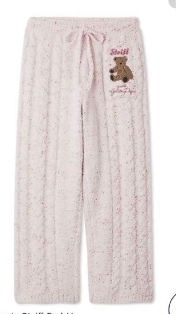 新品 ジェラートピケ シュタイフ ジャガードプルオーバー&ロングパンツ ピンク