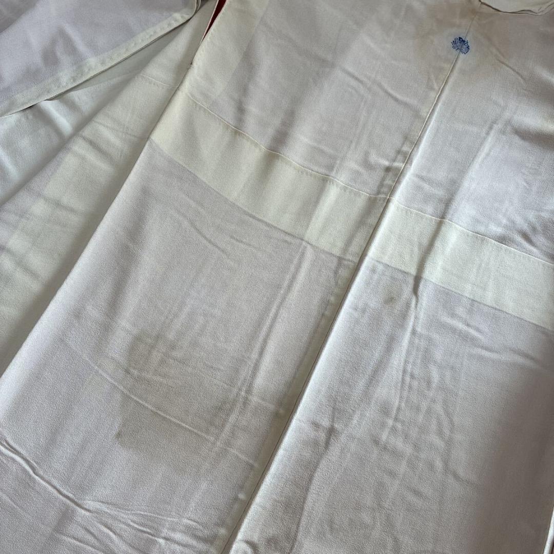 ■E5029■アンティーク■正絹縮緬■大正ロマン　五つ紋　宝船と鶴柄　袷　振袖■