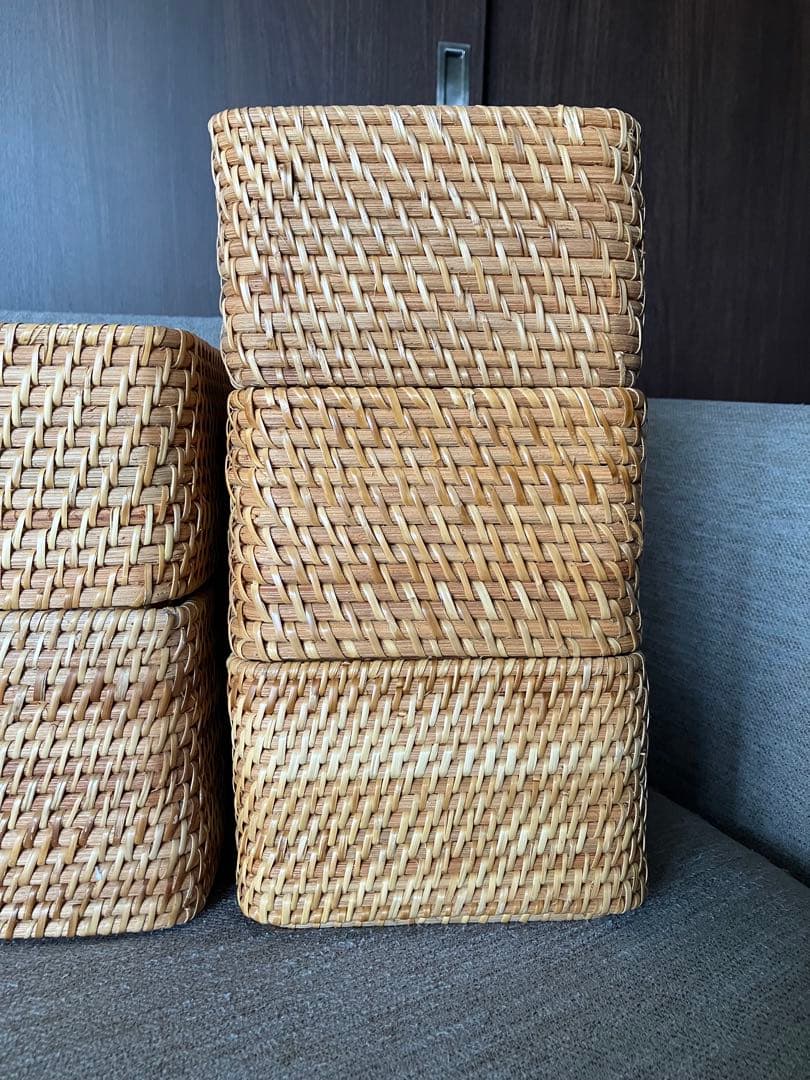 ラタンバスケット ラタン 籠 無印 無印良品 収納ボックス