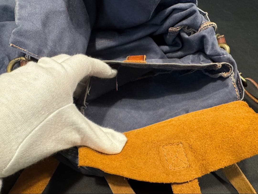 campomaggiショルダーバッグ キャンバス ブルー