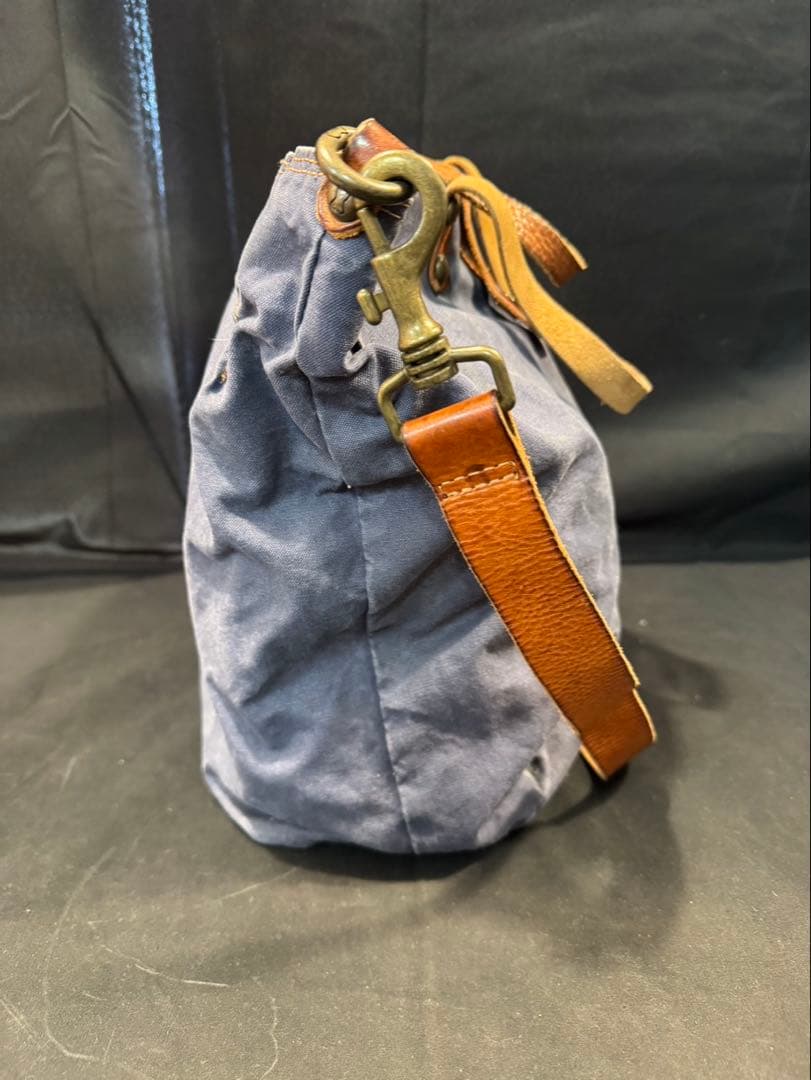 campomaggiショルダーバッグ キャンバス ブルー