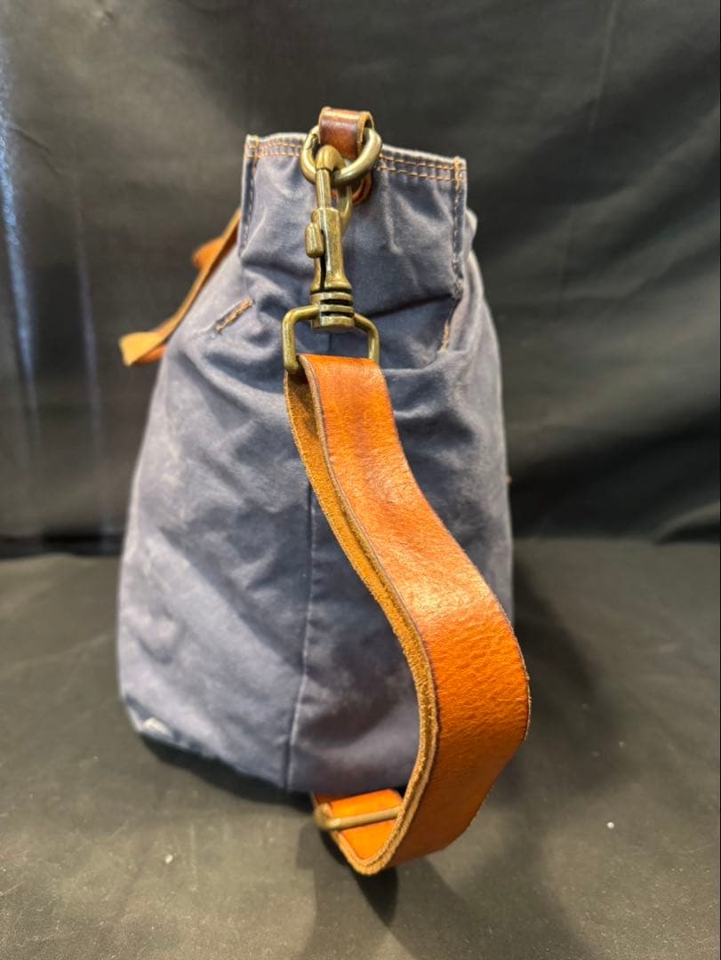 campomaggiショルダーバッグ キャンバス ブルー