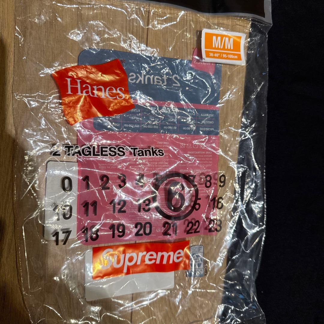 Supreme メゾンマルジェラ　ブラック タンクトップ 新品タグ付き