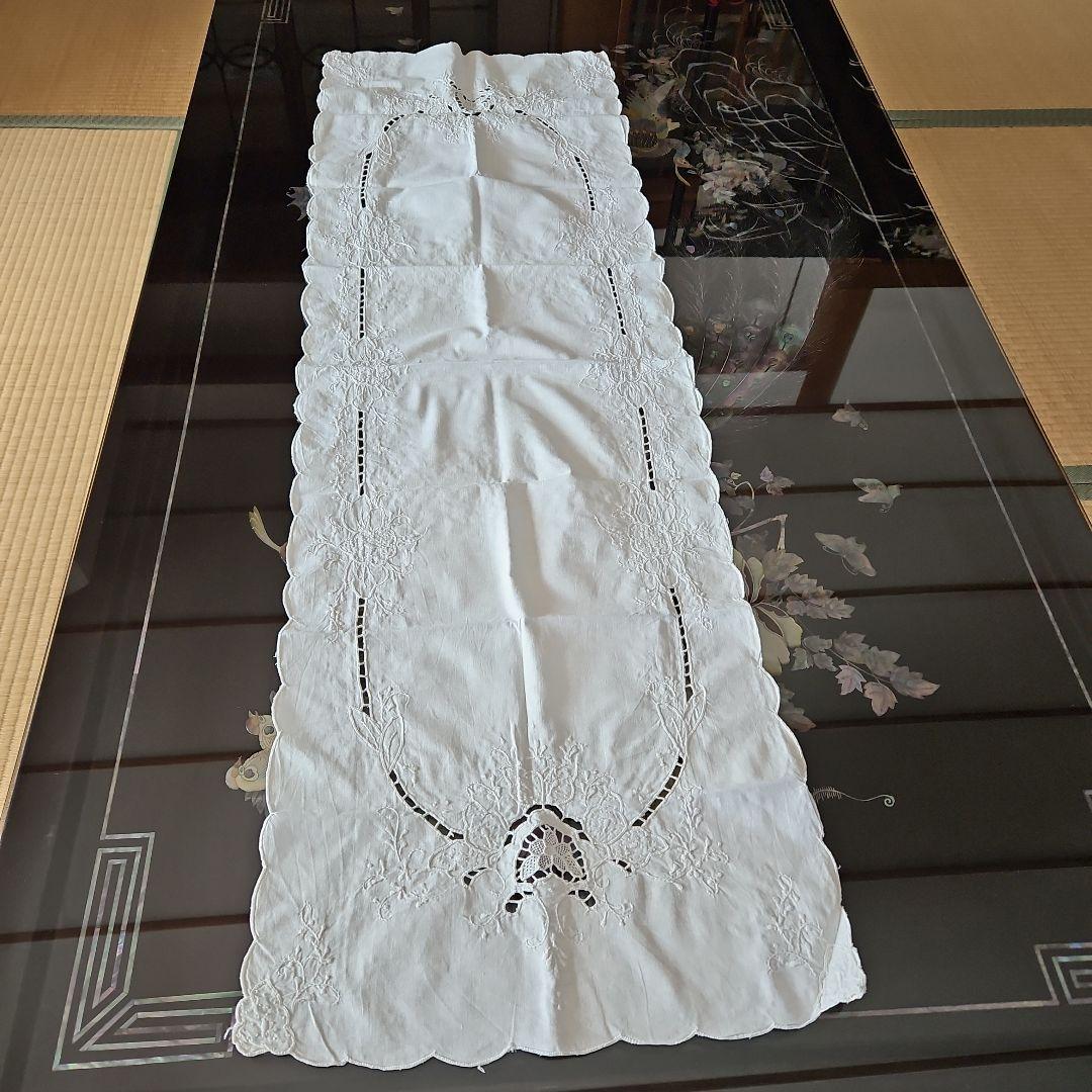 イギリスアンティークテーブルランナー