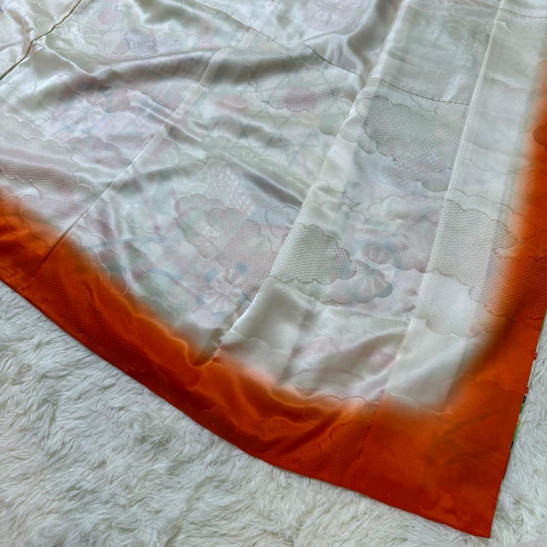 七五三　7歳　女の子　フルセット　正絹　澤村屋　緑　着物　箱せこ