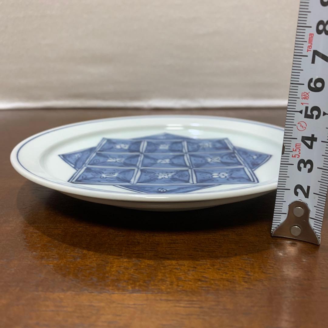 馬場京泉　魯山人写し　染付濃花椿文皿　5枚 北大路魯山人