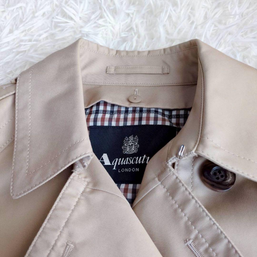 ◾︎極美品 近年モデル◾︎ アクアスキュータム トレンチコート ブルーライナー 6