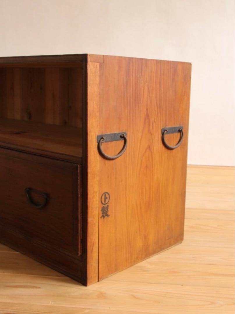 棚　2段　木製　収納棚　古道具　古家具　ビンテージ　アンティーク　レトロ