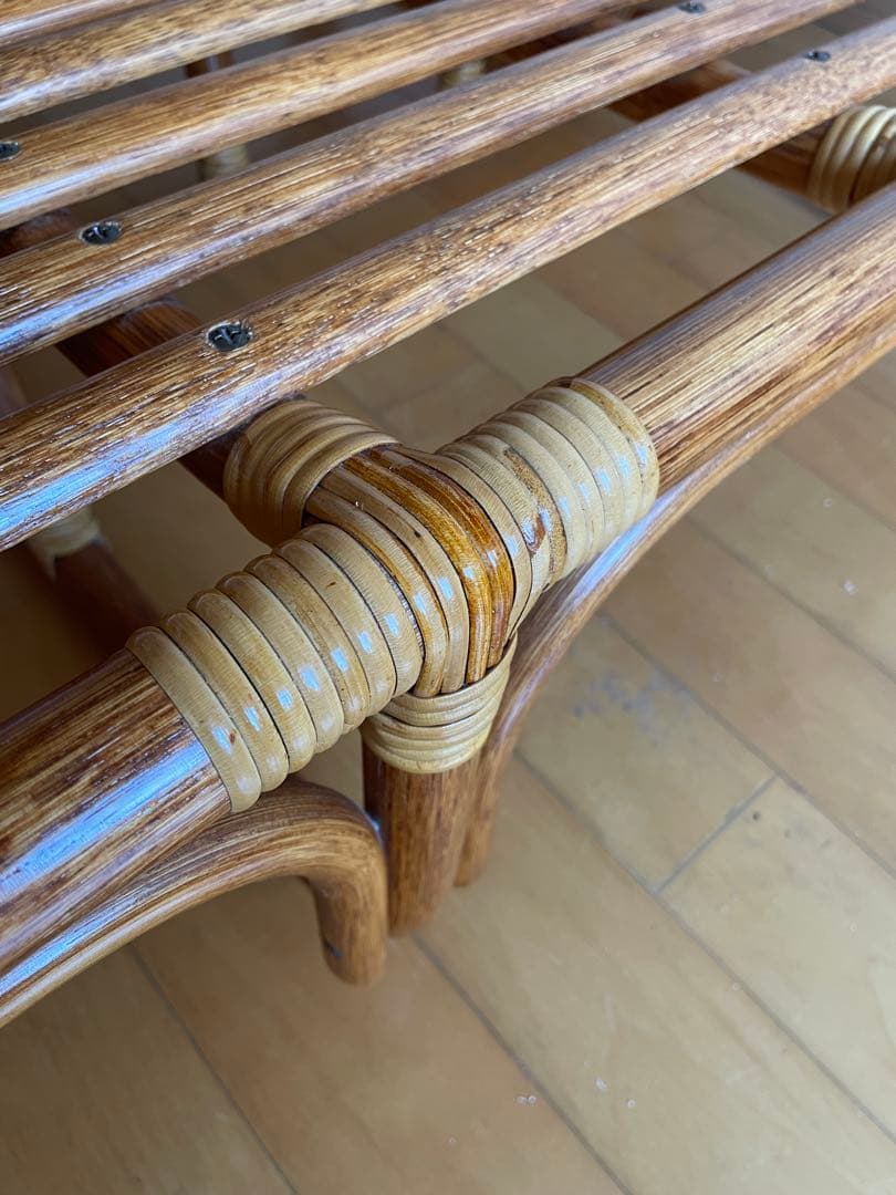 ザ、湘南サーファー❗️専用 《籐 ラタン シングルベッド》お引取り割引あり。