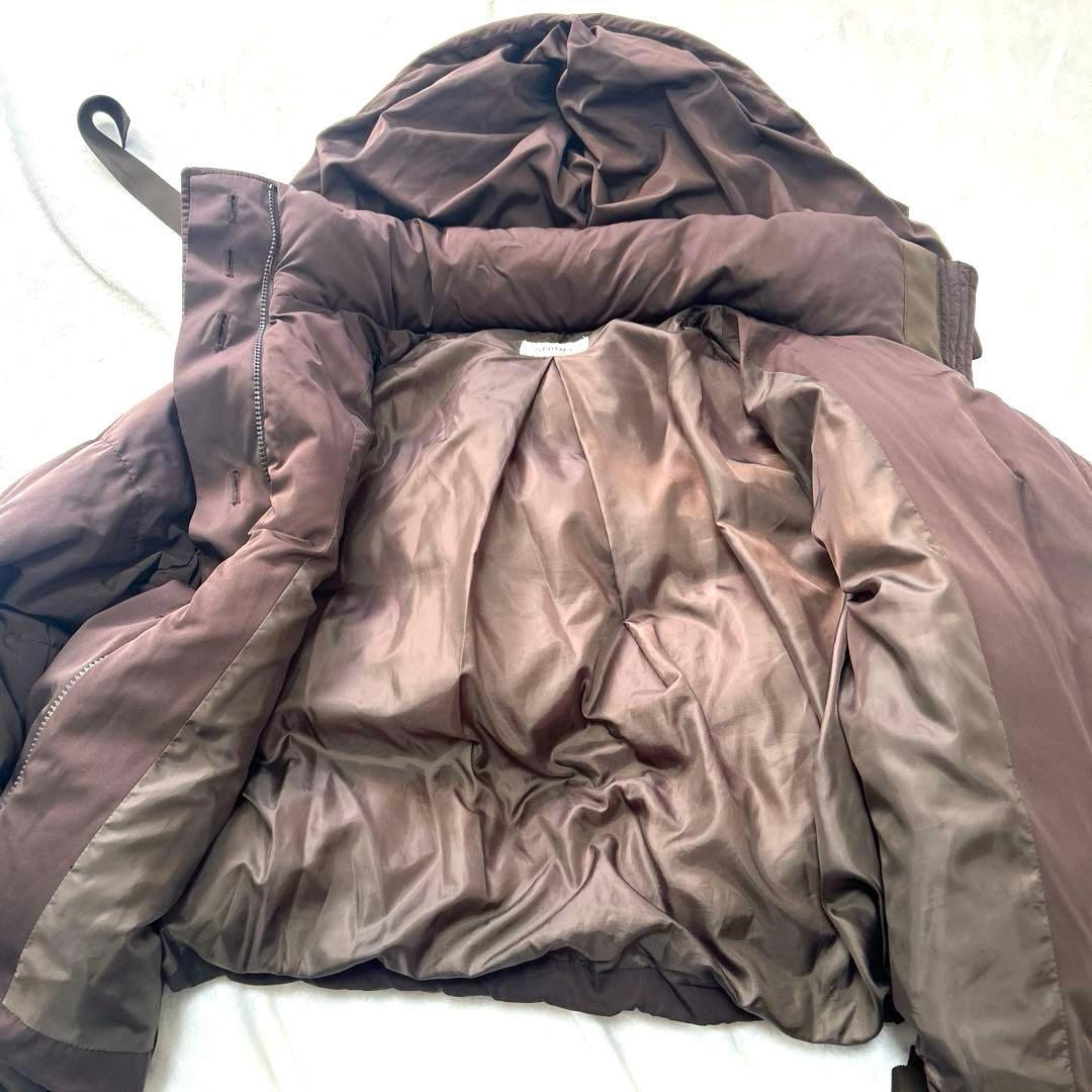 snidel スナイデル 西川アップサイクルショートダウン ブラウン