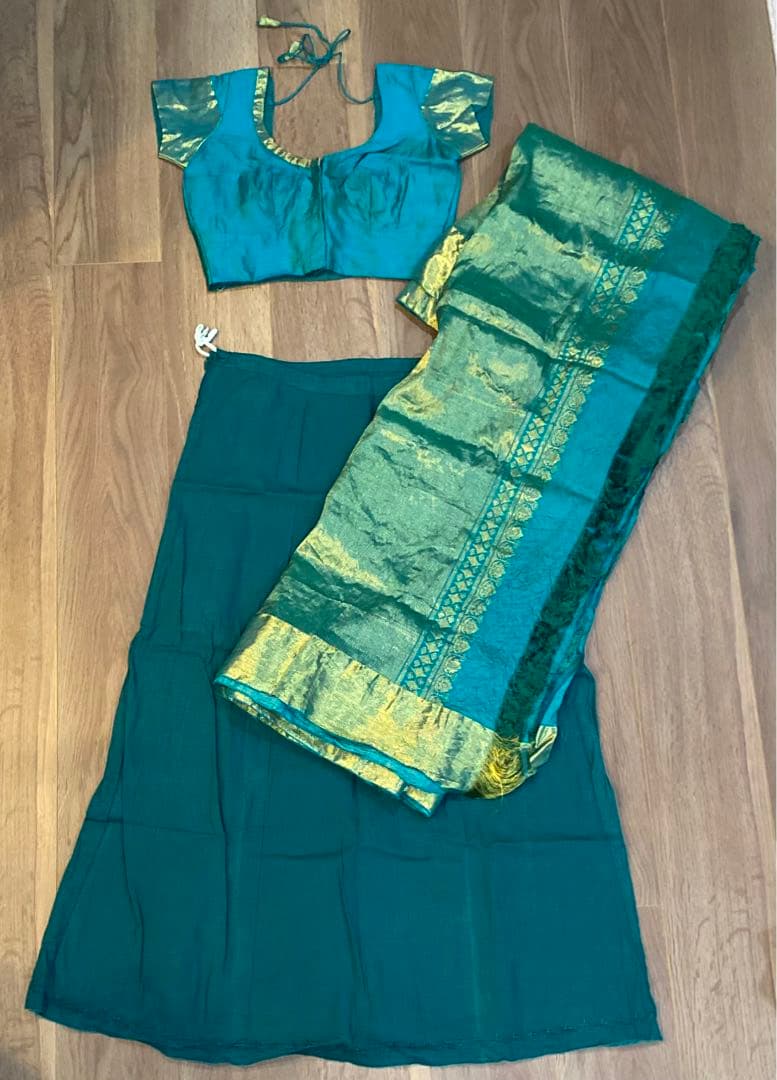 インド　サリー Sally シルク　コスチュームパーティー　ハロウィン