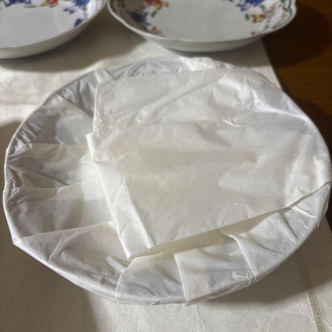 清水焼　京焼　平安瑞古　着彩唐子　皿　5枚