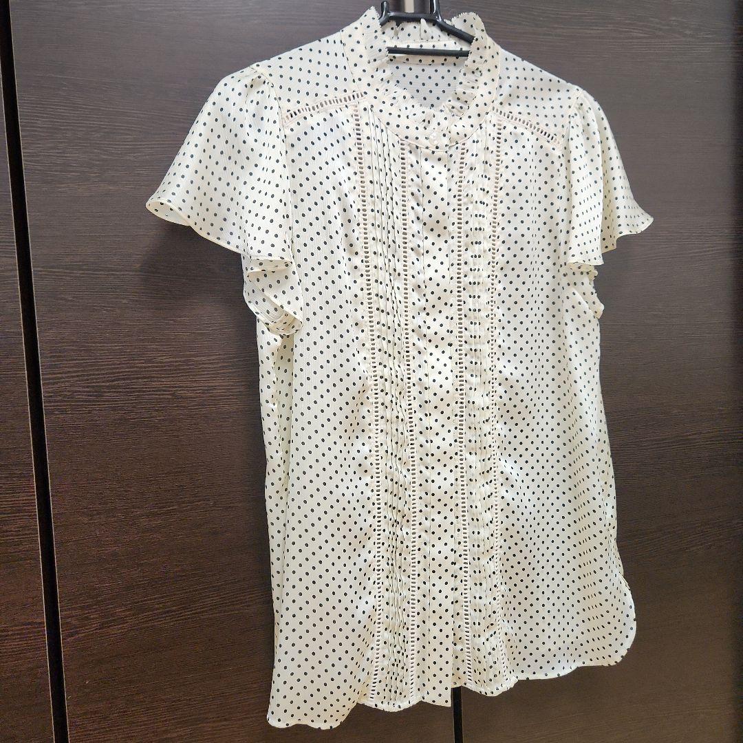 おまとめ2点【美品】SHIPS ドットブブラウス ピンタック ブラウス