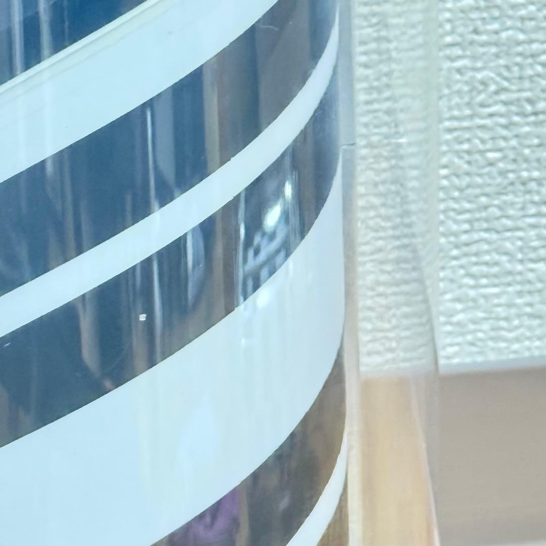 新品 特注 ブラック＆ホワイト 黒白 ミニサインポール 屋内用 理容室 バーバー