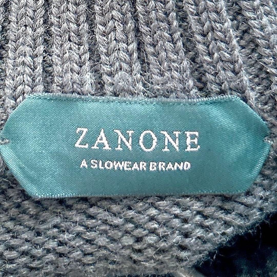 現行✨希少サイズ　ザノーネ　キョート　スタンドカラーニット　5ゲージウール　XL