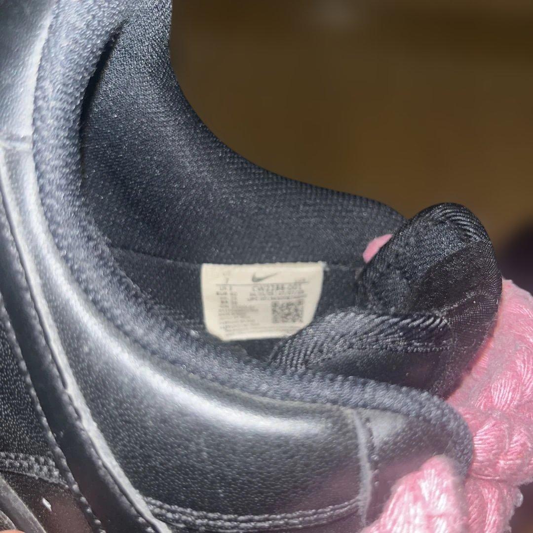 af1黒(ブラック)ロープピンク