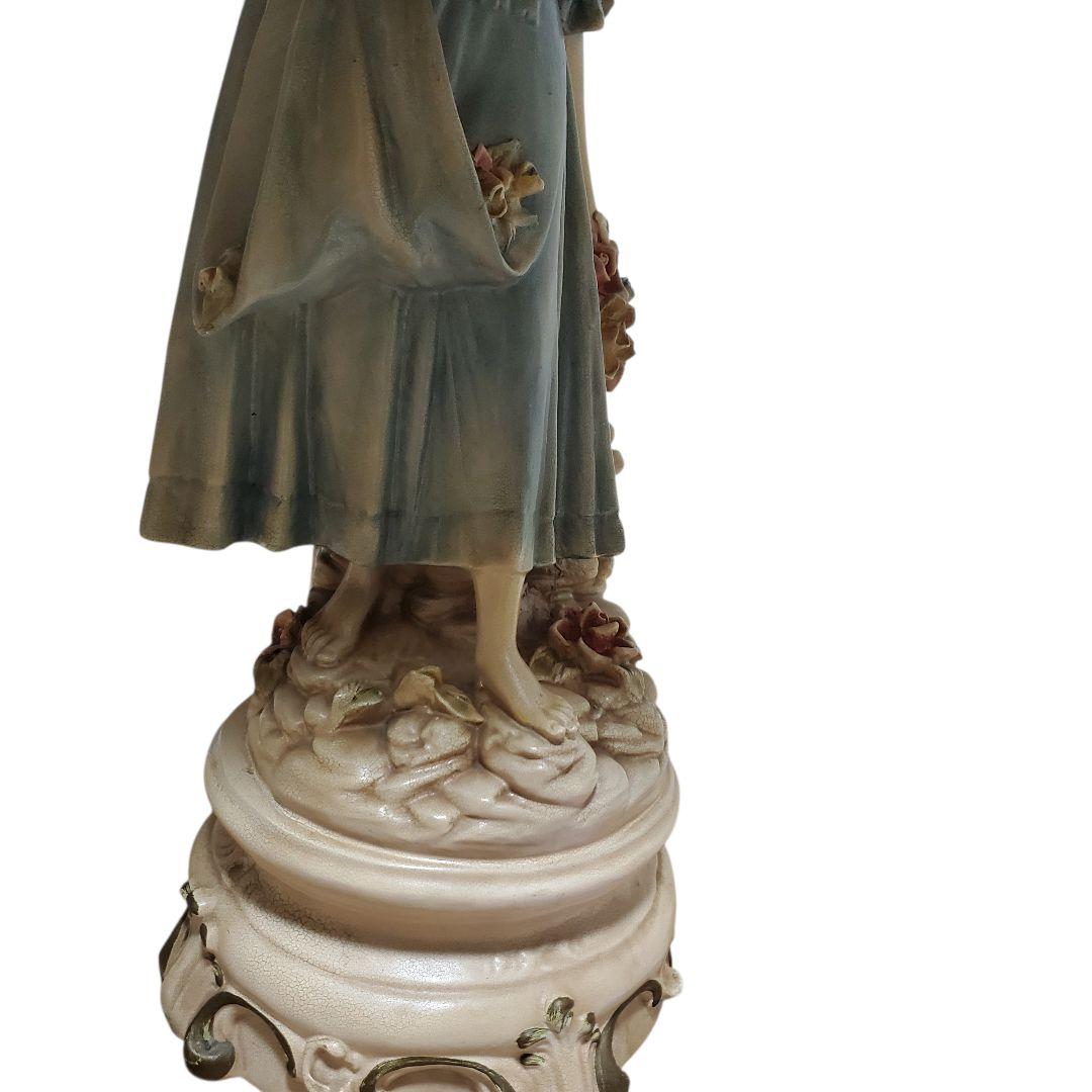 大幅値下げ【激レア/特大90cm】高級 陶器製 アンティークランプ 西洋美術