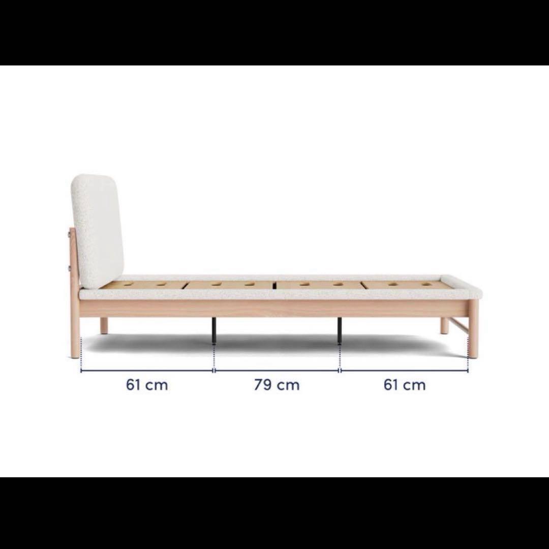 コアラマットレス セミダブル NEWファブリックベッドフレーム ヘッドボード付き