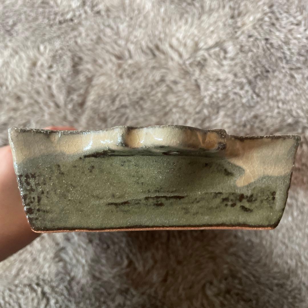 新品　松原竜馬　耐熱角皿