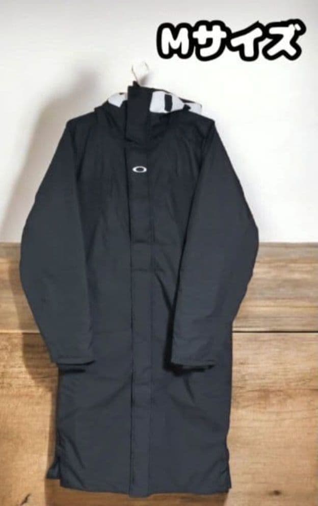 【新品未使用】オークリー　ロングコート Mサイズ ベンチコート 黒