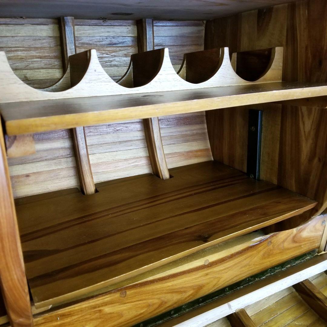 アンティークワインラック　船　ヴィンテージ　スペイン製　チーク材