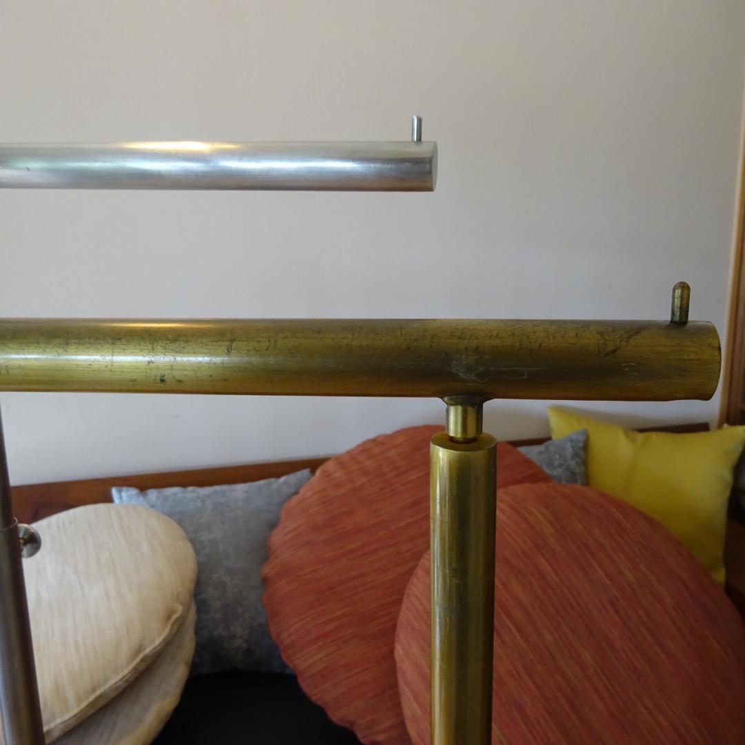 さ*ち様 2点 真鍮系ステンアイアン ハンガーラックコートスタンド アンティーク