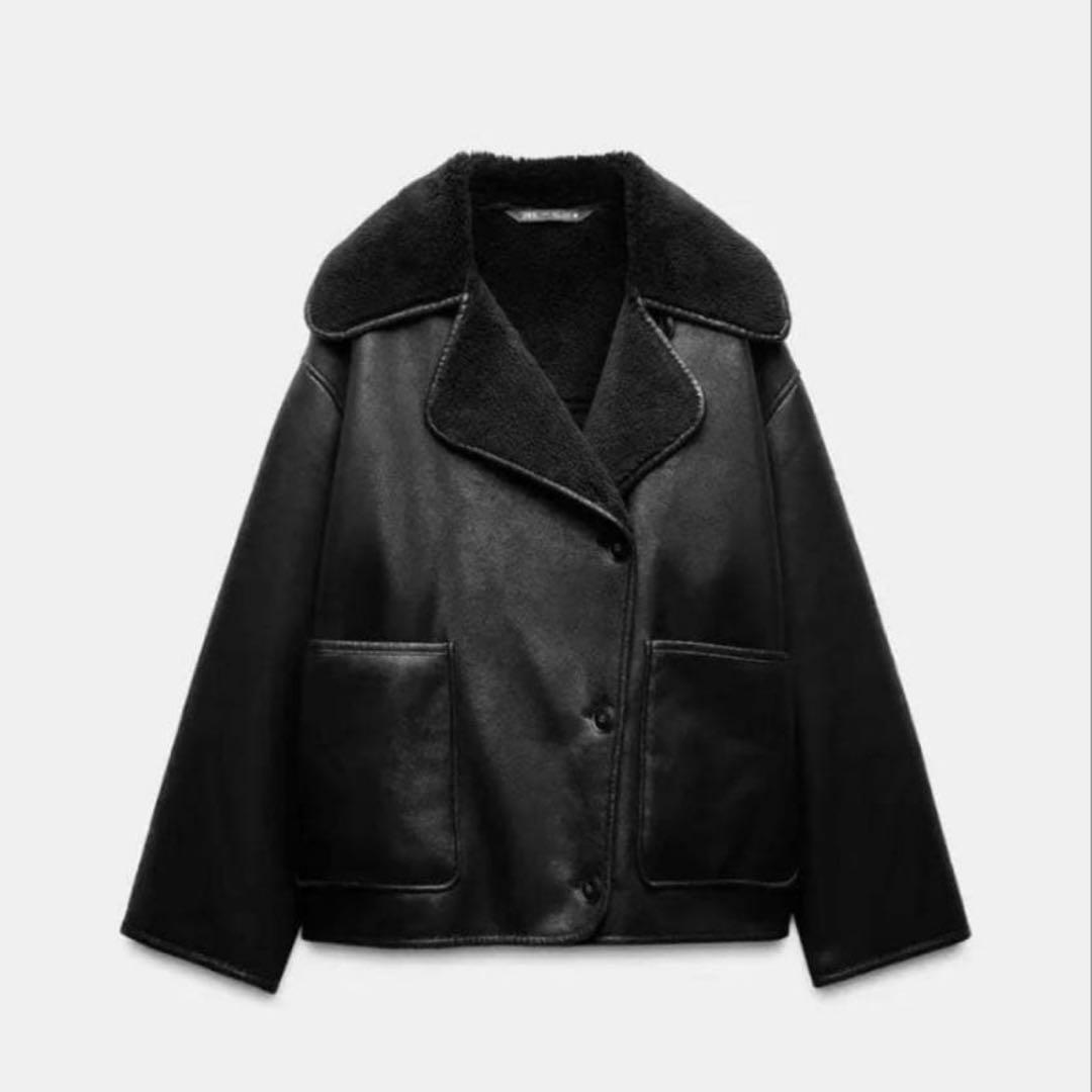 ZARA ダブルフェイスジャケット ZW COLLECTION ボア