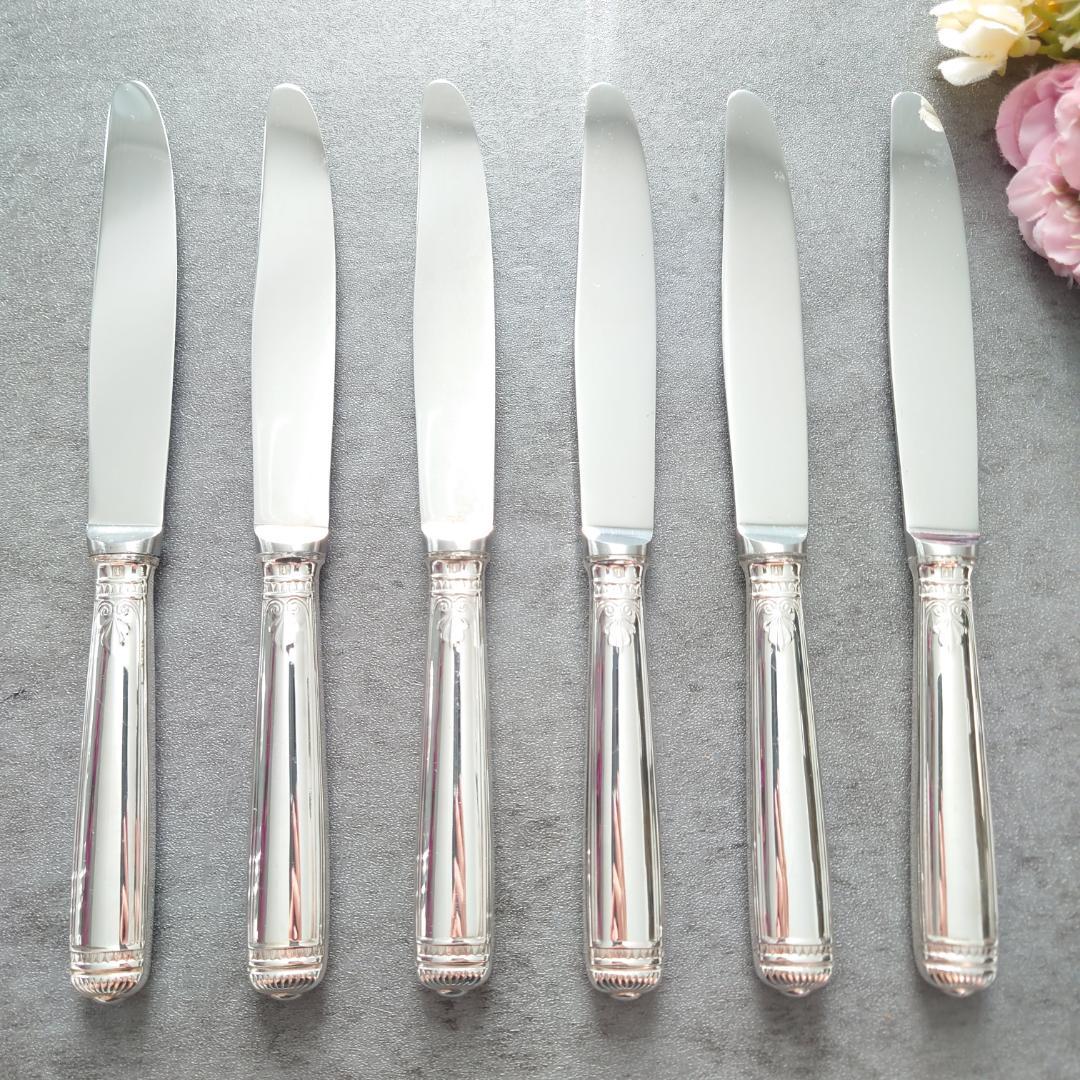 希少 クリストフル マルメゾン デザートナイフ 6点 変色あり