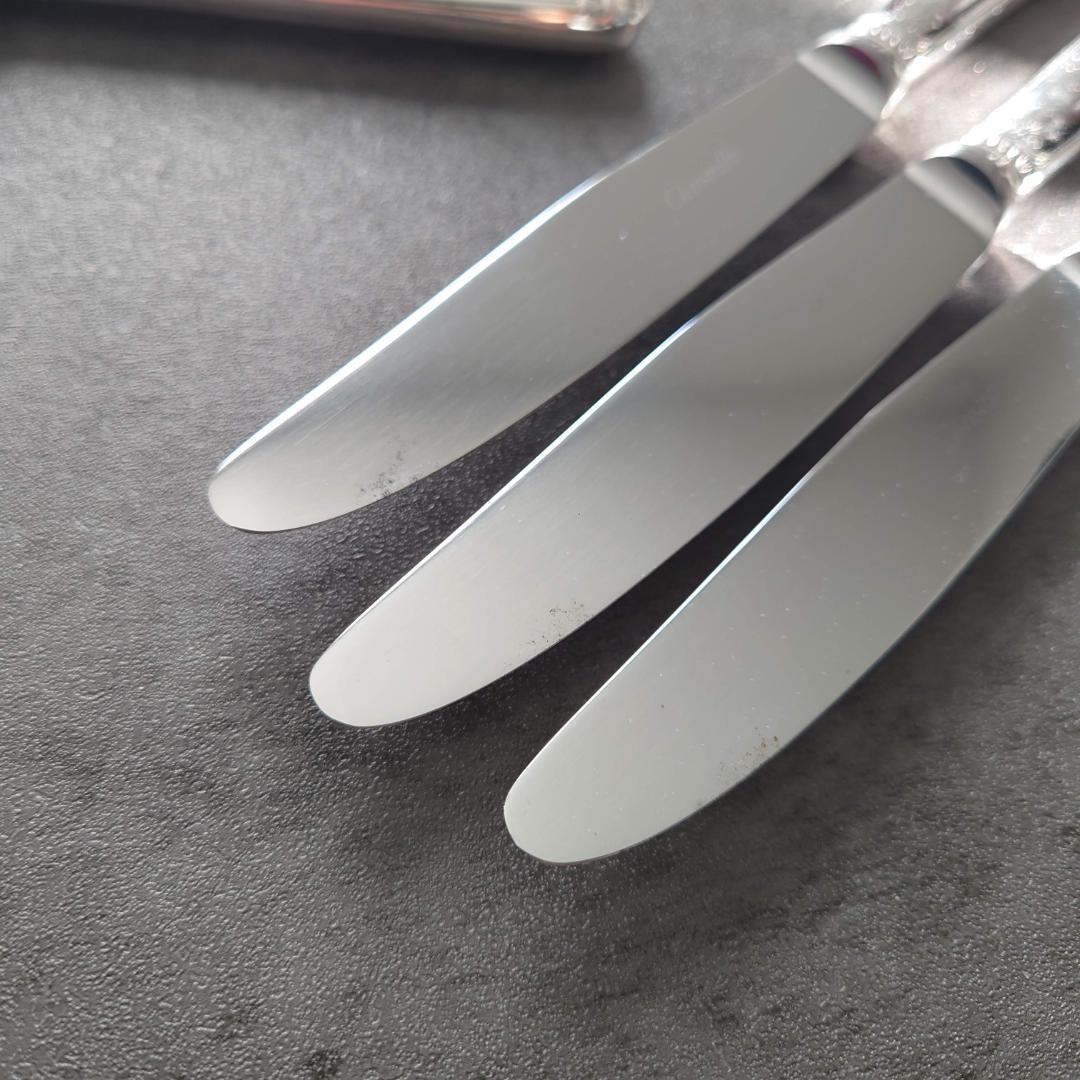 希少 クリストフル マルメゾン デザートナイフ 6点 変色あり