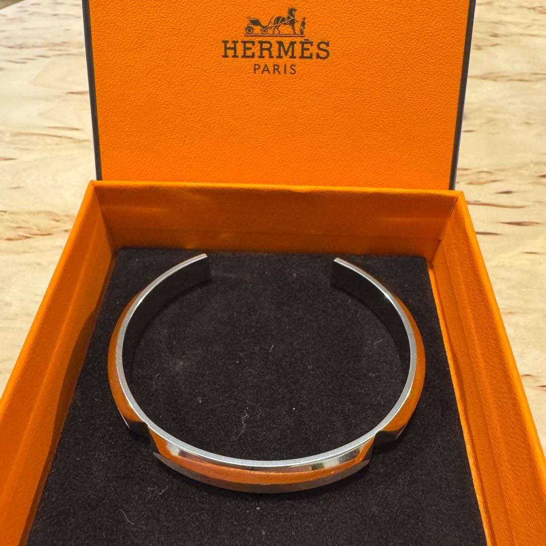 HERMES バングル Sac a Depeches メンズ ブレスレット T4