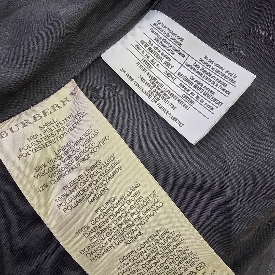 訳あり バーバリーロンドン ダウンコート　メガチェック 総柄