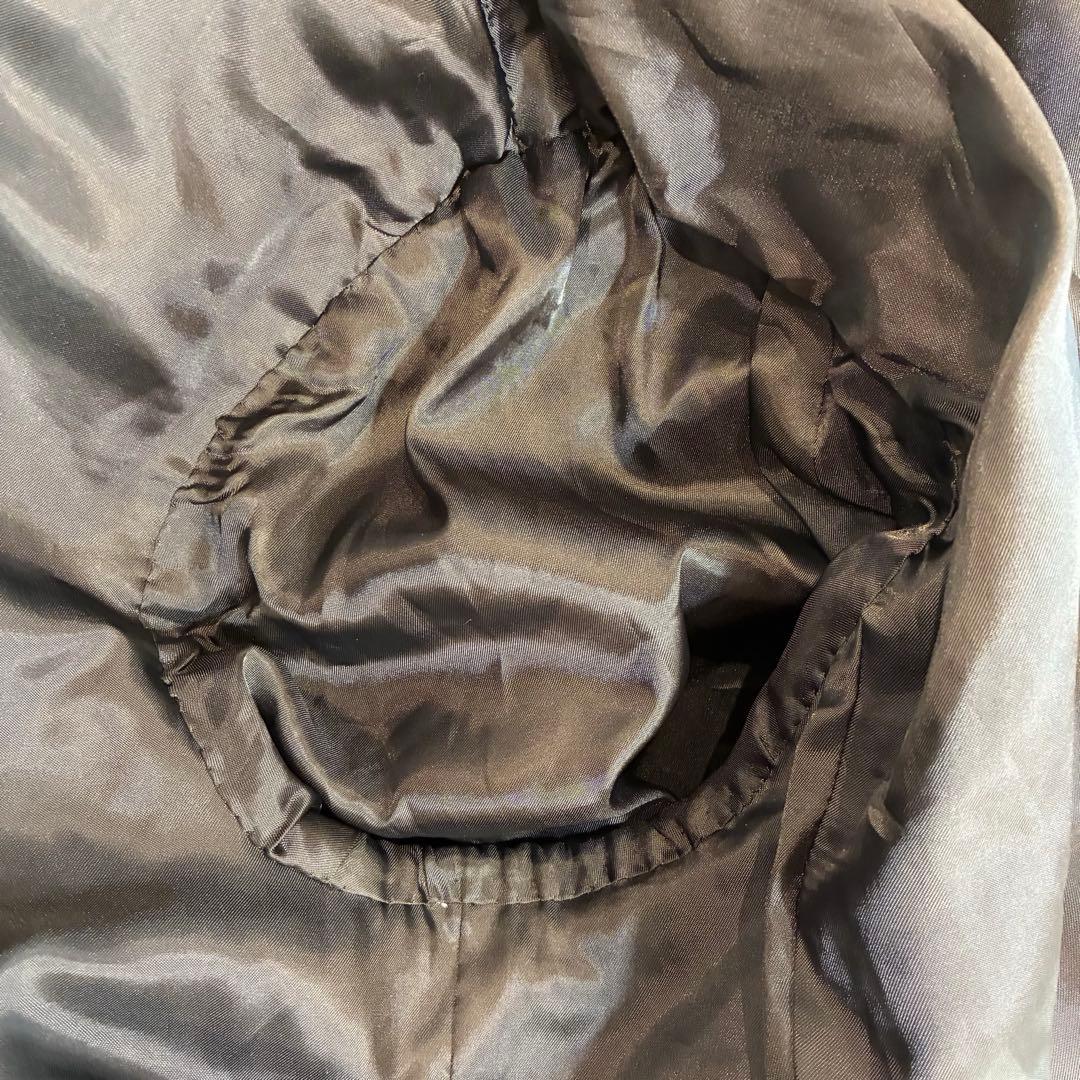 カシミア100% ダブルチェスターコート XL相当 マキシ丈 ロングコート 黒