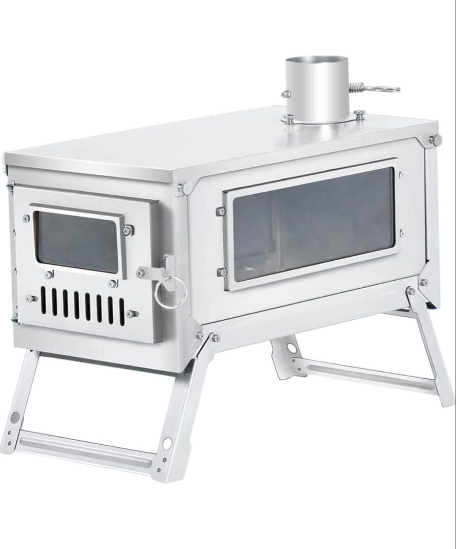 新品Soomloomチタン製薪ストーブ　3メートルFIERY二次燃焼