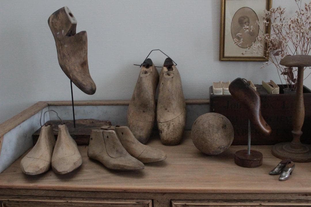 フランスアンティーク木製シューモールドオブジェ/24