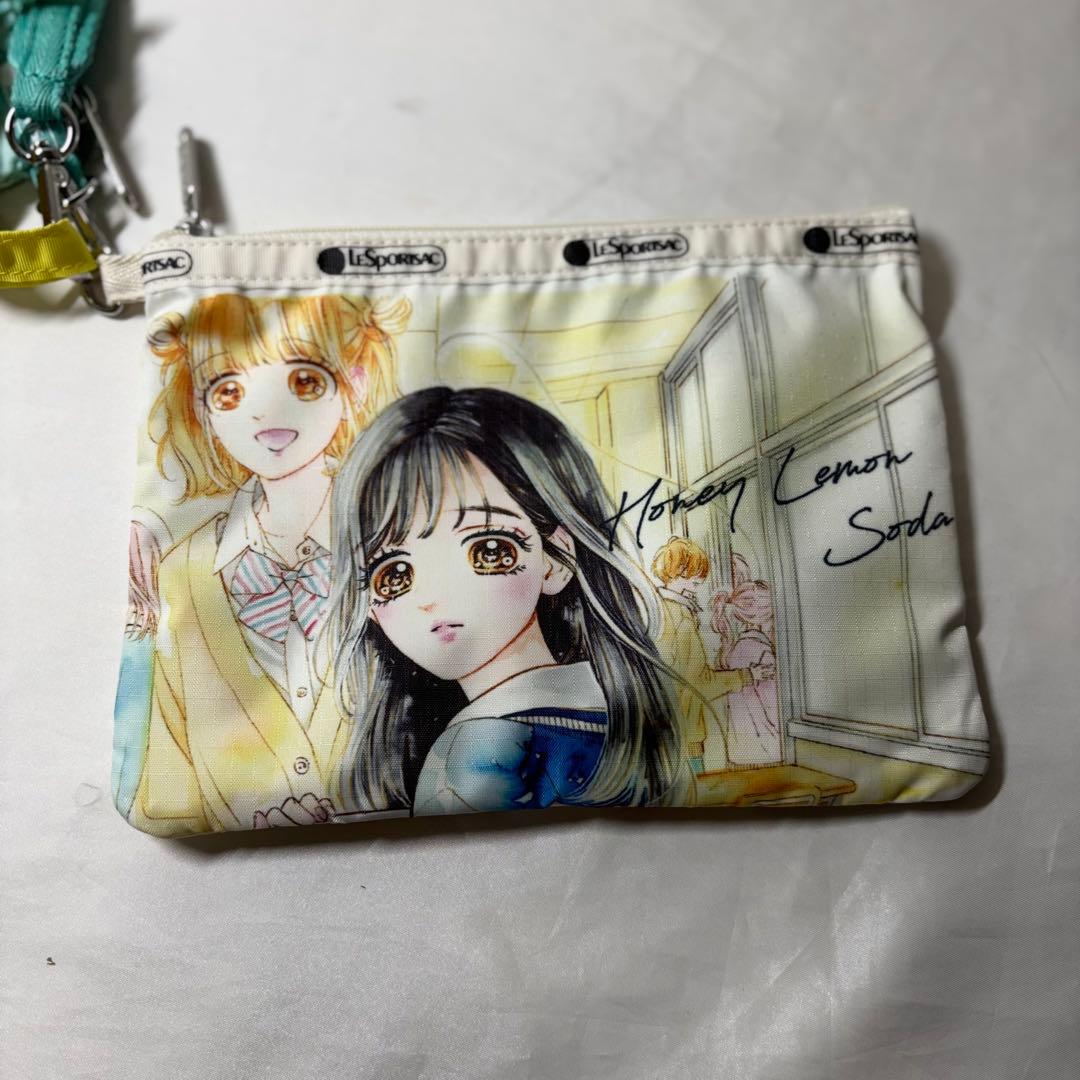 【極美品】　レスポートサック　りぼん70周年　ハニーレモンソーダ　ポーチ　3点