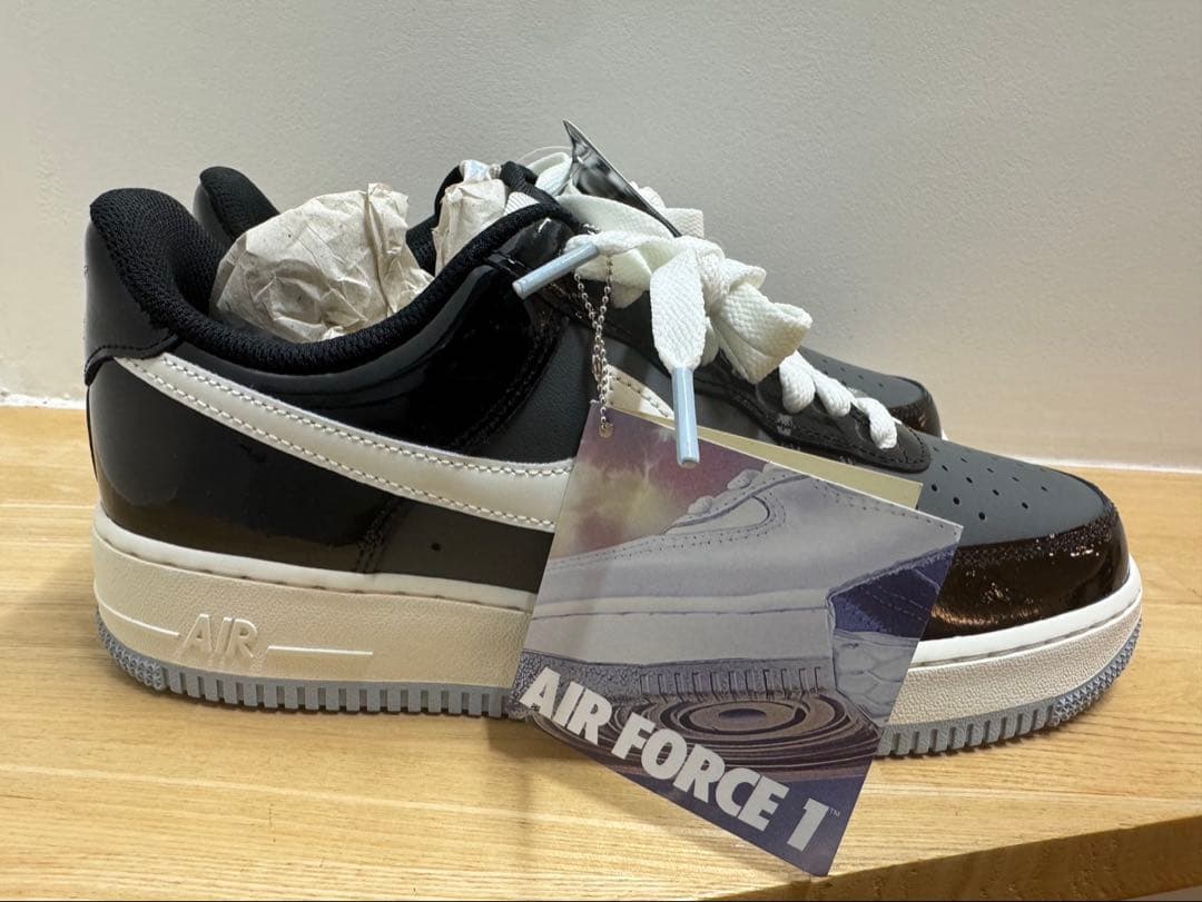 AIR FORCE 1 '07 27.5cm ブラック グレー パテント 新品