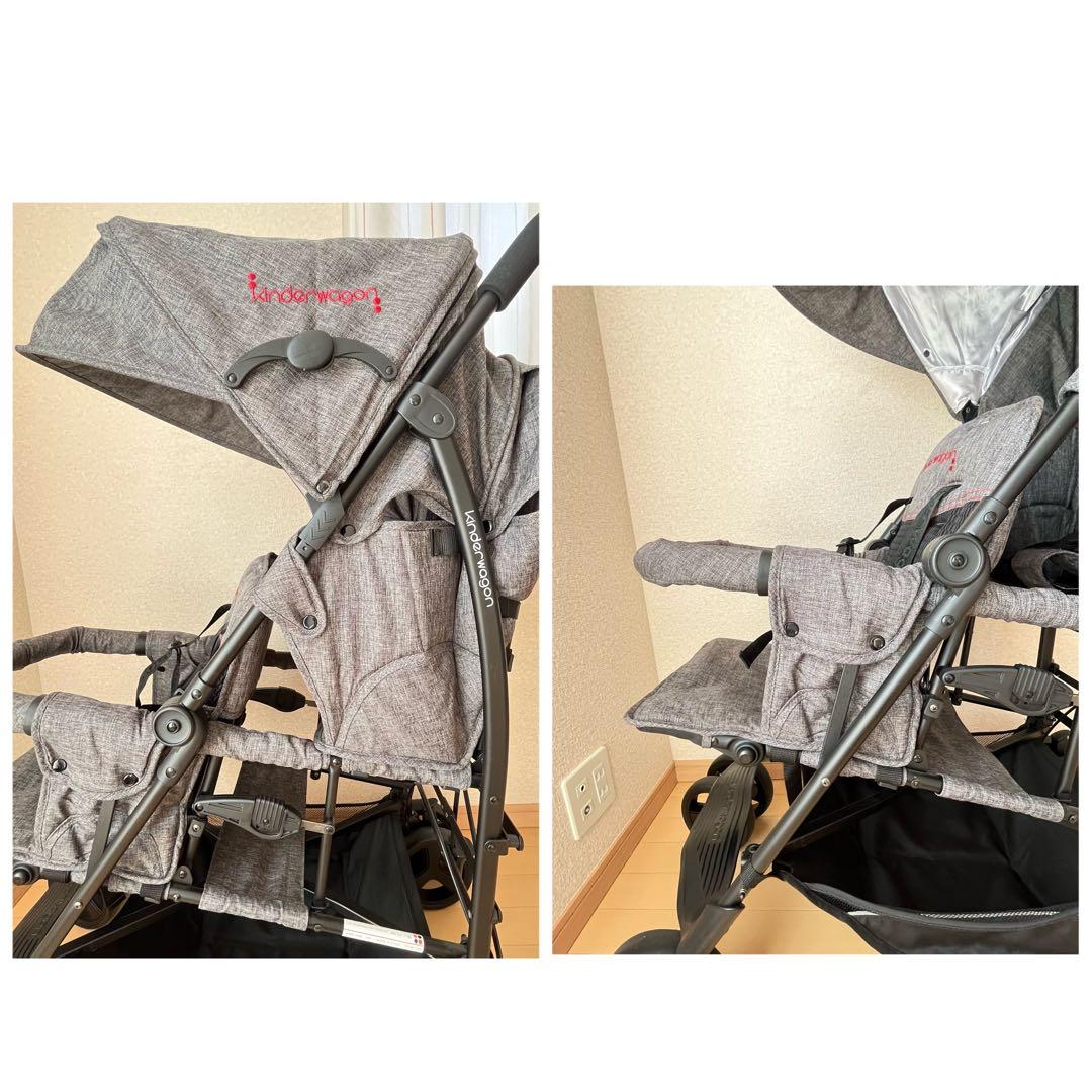 キンダーワゴン　二人乗りベビーカーDUOシティHOP⭐︎ まつ