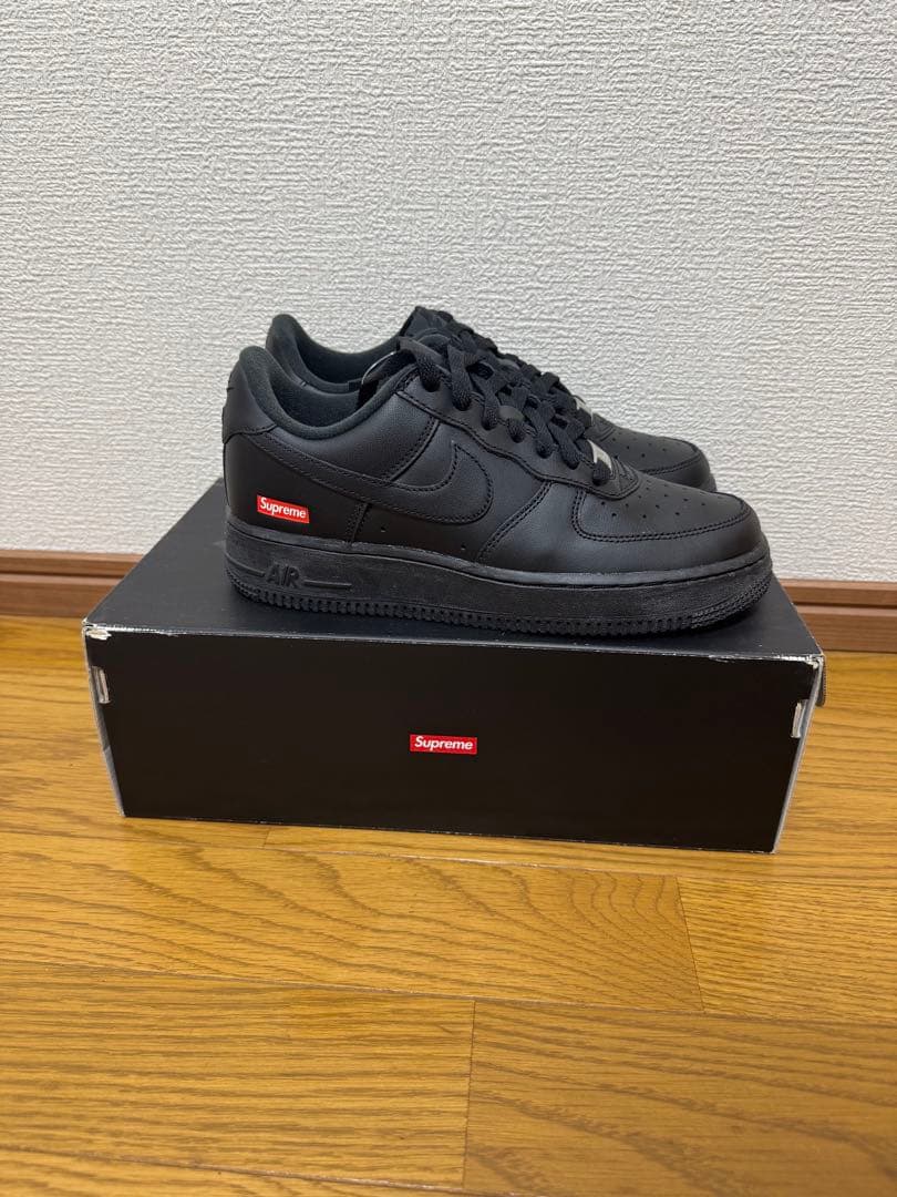 Supreme × Nike Air Force 1 Low 黒 24センチ