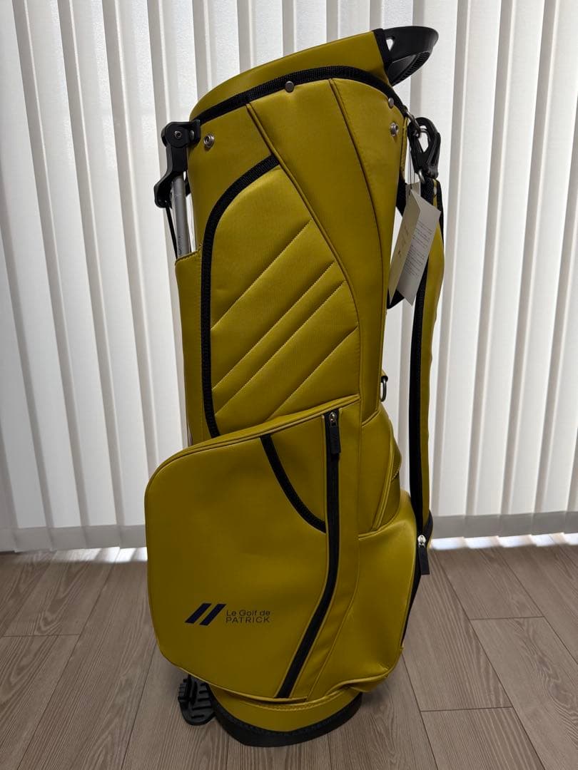 新品未使用　パトリック　キャディバッグ　PATRICK GOLF マスタード