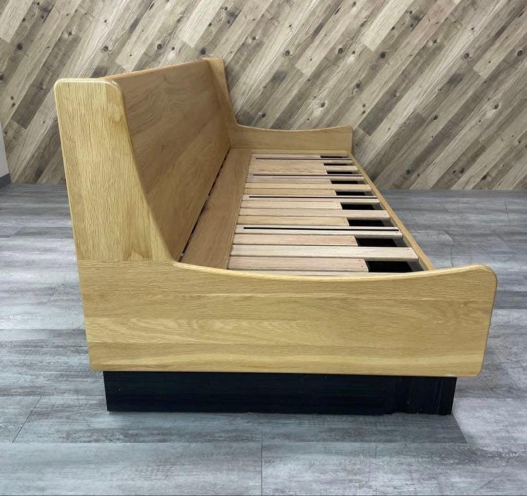 大川家具 モーブル ドロシーⅡ ソファベッド 200cm ブルー×ナチュラル