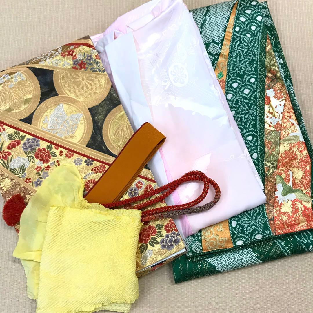 梅乃【136】正絹　振袖　フルセット　大きいサイズ　総絞り　成人式　大人　2L