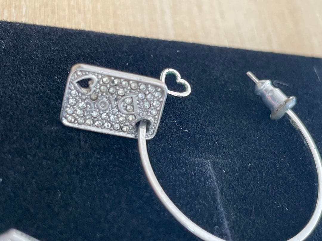 Dior フープピアスハート❤︎モチーフ