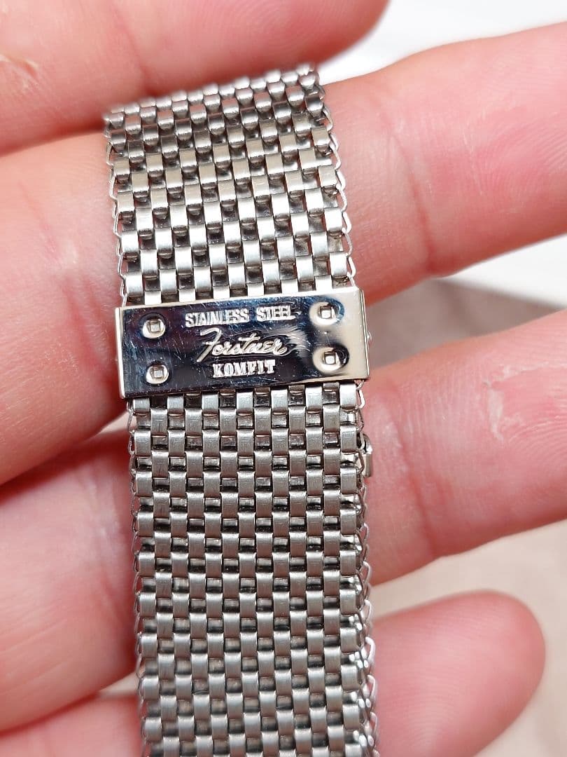 時計ベルト メッシュ ブレスレット Forstner Komfit フォースナー
