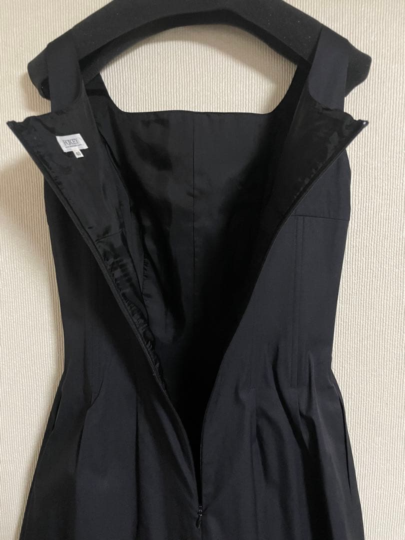FOXEY ブラック シルク混ドレス 40