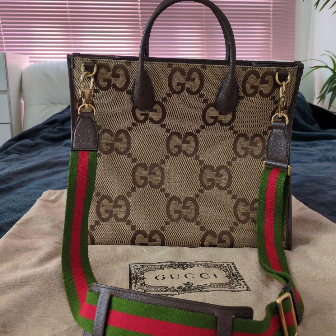 GUCCI ジャンボGG　 トートバッグ