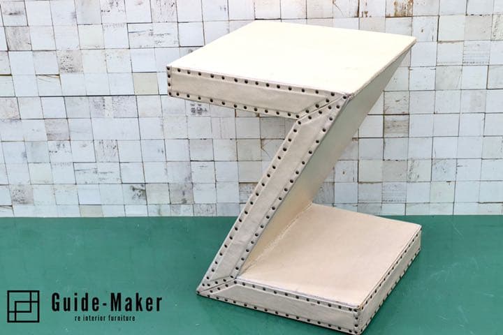 GMFT55○イタリアモダン ジグザグ テーブル サイドテーブル コンソールテ