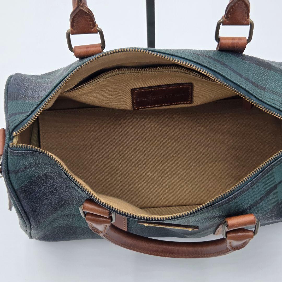 【極美品】ポロラルフローレン チェック ボストンバッグ 旅行 ビンテージ ラスト