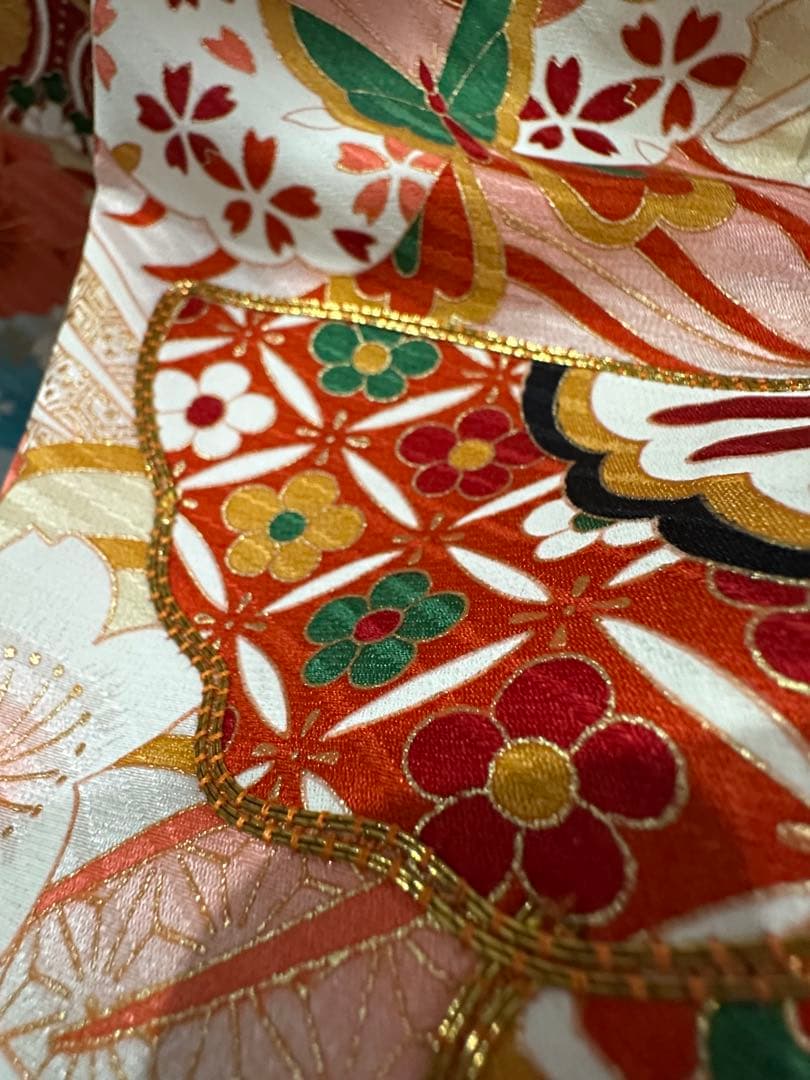 正絹　着物　フルセット　だらり帯　7歳