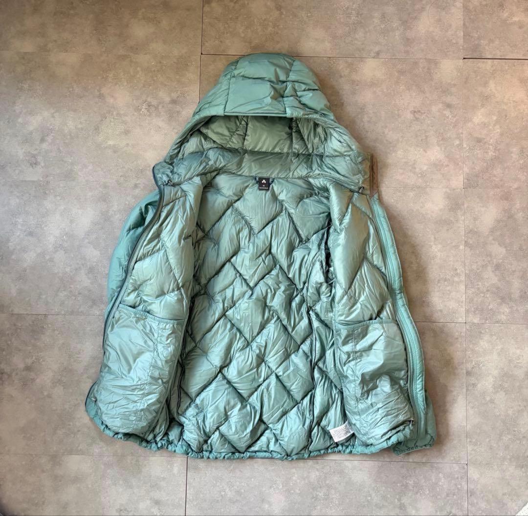【入手困難❗️】水色mont-bell ネージュダウンパーカ　ドローコード付き！M